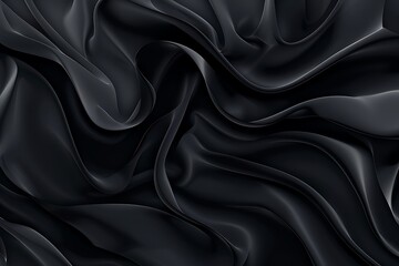 Obraz premium A black wavy background with white lines