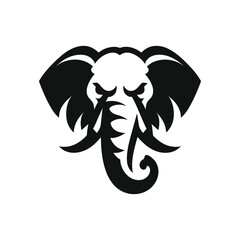 Angry Elephant Graphic - Striking Animal Emblem for Graphic Project 