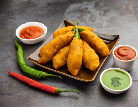 Mirchi bada or Mirchi vada
