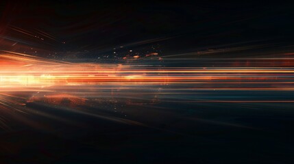 Abstract Light Trails and Streaks in Night