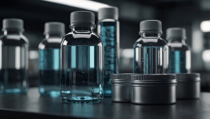 Bottling and packaging of sterile medical products Pharmaceutical industry product line.