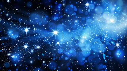 Fototapeta premium Blue and White Lights Background