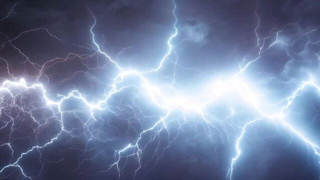 Abstract lightning background with electric effects.