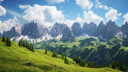 Fototapeta premium landscape in the summer