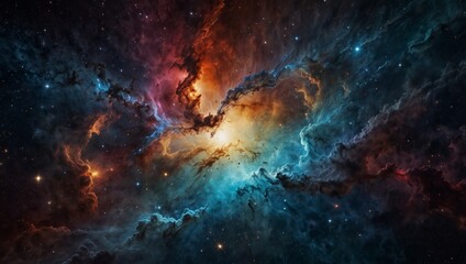 Fototapeta premium Abstract colorful space galaxy cloud nebula Universe science astronomy Supernova background wallpaper.