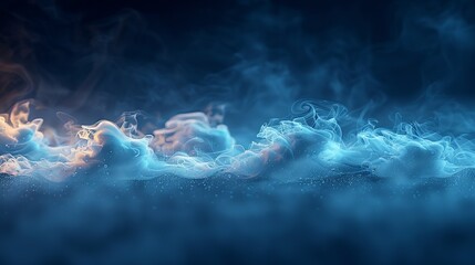 Whispers of smoke drift lazily, creating an air of mystery and intrigue. Abstract Backgrounds Illustration, Minimalism,
