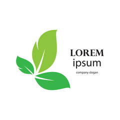 fresh leaf logo design for natural life