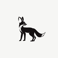 Modern Fennec Fox Logo Vector Illustration