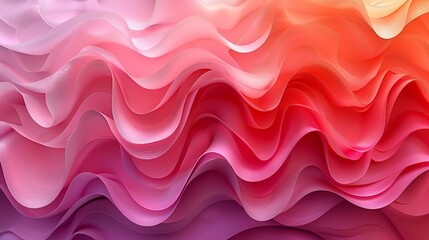 Obraz premium Soft pink hues merge with fiery red tones in a seamless gradient, symbolizing love and passion in a visually striking manner. Abstract Backgrounds Illustration, Minimalism,