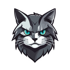 Cat head mascot