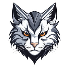 Cat head mascot