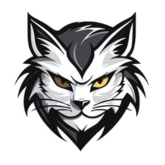 Cat head mascot