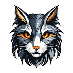 Cat head mascot
