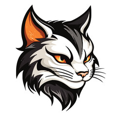 Cat head mascot