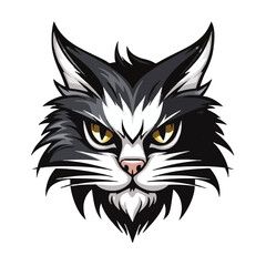 Cat head mascot