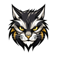 Cat head mascot