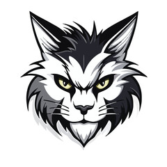 Cat head mascot