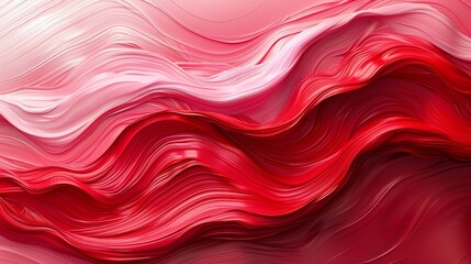 Obraz premium Bold red strokes contrast with delicate pink hues, creating a dynamic interplay of colors that commands attention. Abstract Backgrounds Illustration, Minimalism,