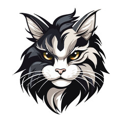 Cat head mascot