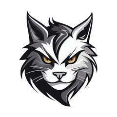 Cat head mascot