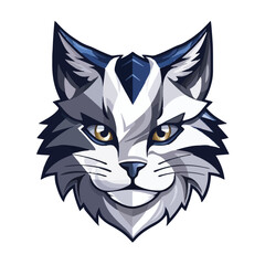 Cat head mascot