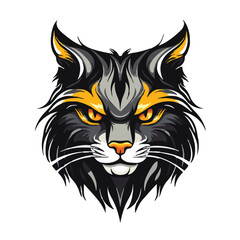 Cat head mascot