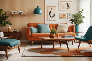 Fototapeta premium living room interior