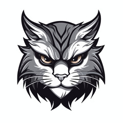 Cat head mascot