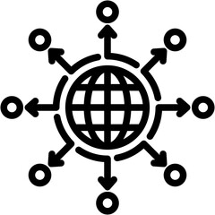 Distribution Network Icon