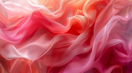 Obraz premium Vibrant bursts of pink and red intertwine seamlessly, creating a visually striking abstract backdrop that symbolizes passion and vitality. Abstract Backgrounds Illustration, Minimalism,