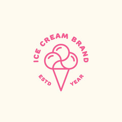 Ice cream logo