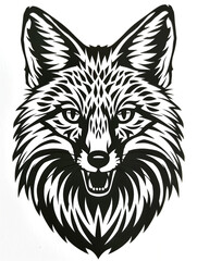 Fototapeta premium A fox with a big grin on its face