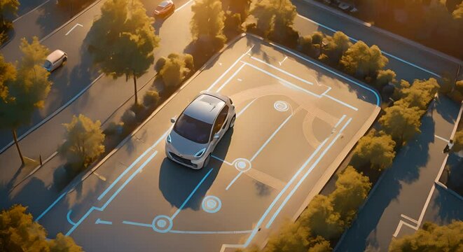 Visualization of smart car parking system with autonomous technology for safe road scanning and self-parking