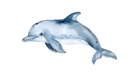 Obraz premium Playful Dolphin Leaping Above Crashing Ocean Waves in Tropical Seascape