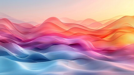 Soft pastel hues blend seamlessly, creating a dreamy abstract background that exudes tranquility and warmth. Abstract Backgrounds Illustration, Minimalism,