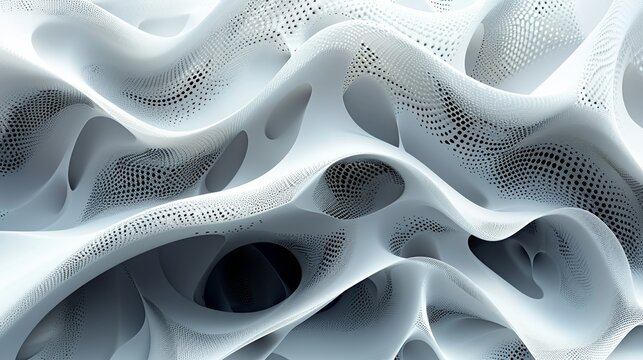 Elegant black and white abstract background with intricate geometric patterns and a touch of grey, creating a sophisticated and timeless visual effect. Abstract Backgrounds Illustration, Minimalism,