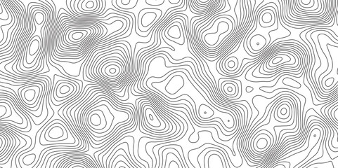 Topographic contour map. Vector cartography illustration. Modern design with White topographic wavy pattern design.  Contours trails, image grid geographic relief topographic Cartography Background