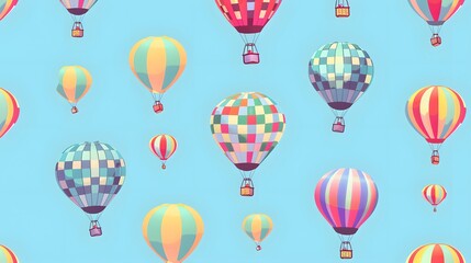 Colorful Hot Air Balloons Soaring in the Sky
