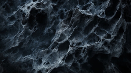Dark gray texture, black cave, abstract cave, high detail, flat top view, rocky texture, close up, mysterious cave, underground texture, rough texture.