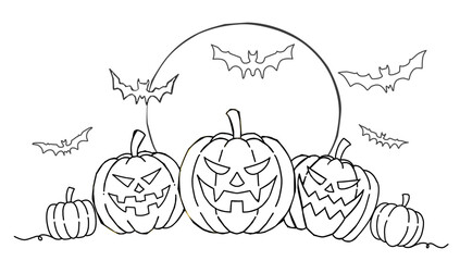 Happy Halloween Text Banner, Vector. Halloween text for background. Halloween illustration for background.