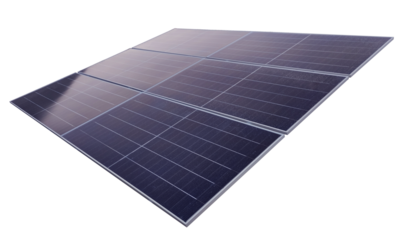 solar panel isolated on white