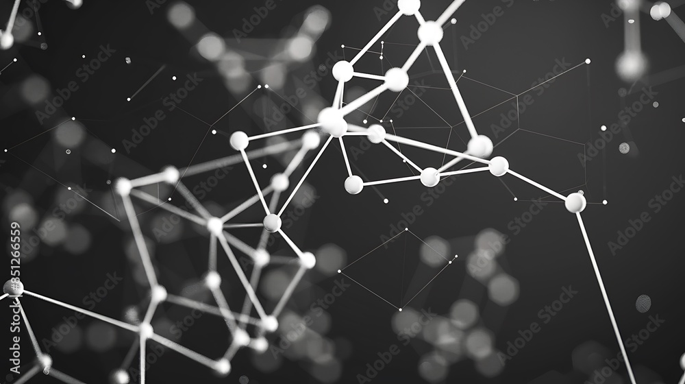 Aufkleber abstract geometric background. plexus mesh backdrop molecular