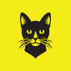 Elegant Feline Silhouette - Minimalist Cat Design