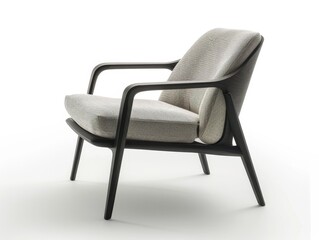 Naklejka premium Poliform CURVE lounge chair, on a white backgound