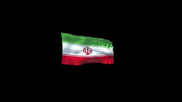 Iran flag with alpha