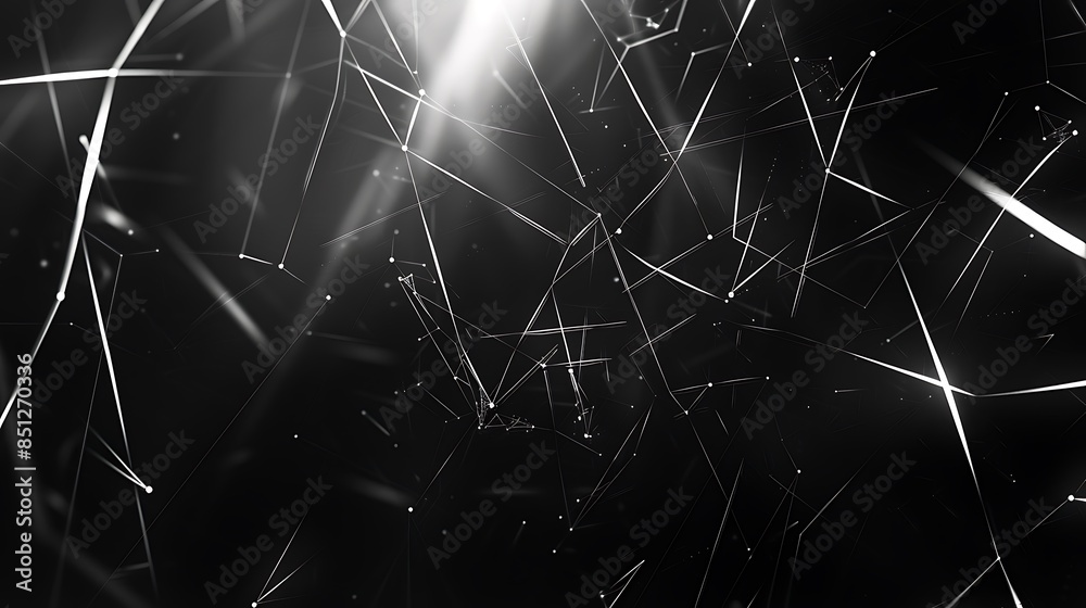 Aufkleber abstract geometric background. plexus mesh backdrop molecular