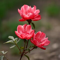 Obraz premium pink rose flower