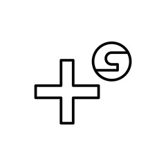 Fototapeta premium health line icon