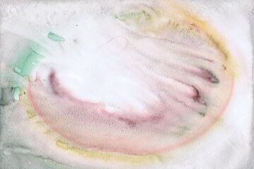 Abstract watercolor background. Old paper. Beige watercolour texture for cards, flyers, poster, banner. Brushstrokes and splashes. Painted template for design.