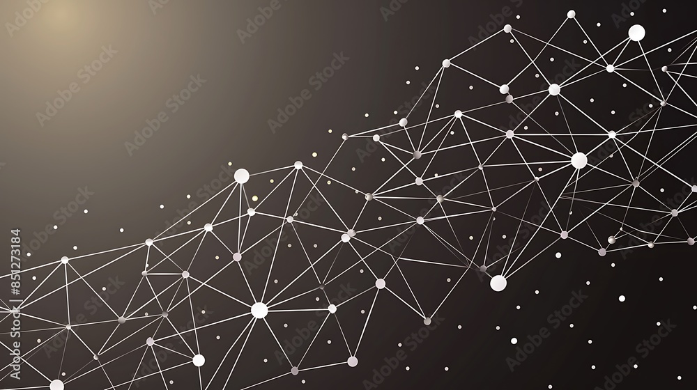 Aufkleber abstract geometric background. plexus mesh backdrop molecular
